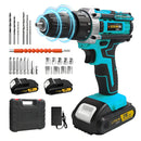 Lithium battery-powered screwdriver, electric screwdriver, electric hand drill, electric impact drill, combo set, home DIY kit