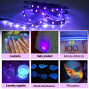 UV LED SMD2835 Light Strip Flexible LED Strip Light Ultraviolet UV Lamp 385-400nm Black Light 2835 SMD DC12V LED Ribbon
