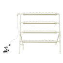 Bymaocar Hydroponic Grow Kit, 36 Löcher, 4 Röhren, erdelose Pflanzenzuchtsysteme, Tiefwasserkultur-Garten mit Pumpe