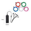 5 in 1 Glow Wire Cable LED Neon Christmas Dance Party DIY Costumes Luminous Clothes Light Decoration Kids Joke Toys 1m Each Cabl