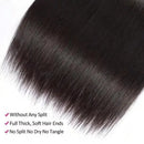 40 42 Inch Long Straight Human Hair Bundles Natural Brazilian Virgin Hair 1/3/4 Bundles Hair Extensions Double Weft Wet And Wavy