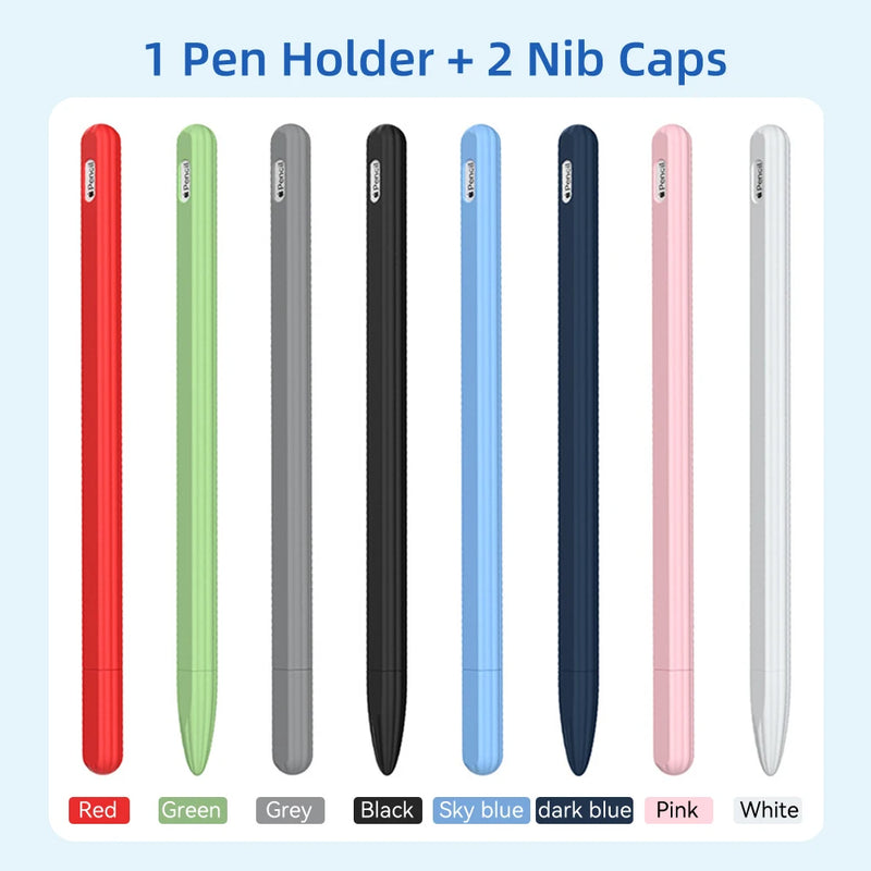 Pencil Case For Apple Pencil 2nd Generation Soft Silicone Protective Cover For iPad Stylus Pen Case iPad Accessories 애플펜슬 케이스