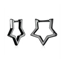 bamoer 925 Sterling Silver Starlike Earrings Star Shape Ear Buckle Minimalist Earrings Daily for Women Fashion Jewelry SCE1136