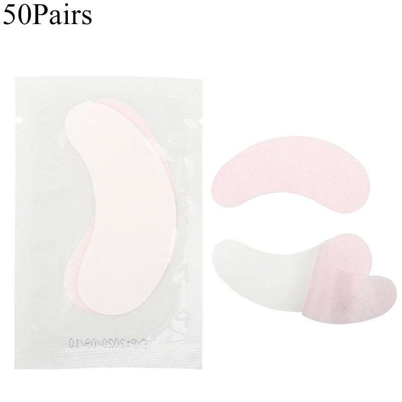 50/100/200 Pairs Under Eye Pads New Design Eye Gel Patches Lint Free Eyelash Pad for Lash Extensions Beauty Eyes Makeup Tools