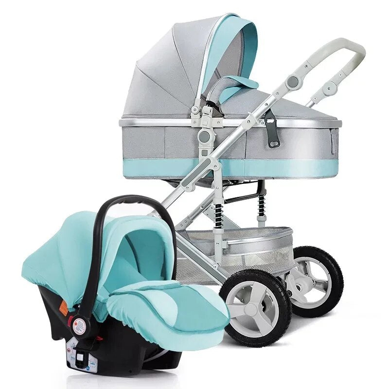 New Luxury Baby Stroller High Landview 3 in 1,Baby Stroller,Portable Baby Pushchair,Baby Pram,Baby car Comfort,Newborn Pushchair