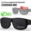 MAXJULI Polarisierte Sonnenbrille für Damen und Herren zum Überziehen über der Brille Wrap-around-Sonnenbrille gafas de sol hombre lentes de sol 8239