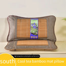 Rattan Mat Pillow, Bamboo Cooling Pillow, Tea Ice Silk Pillow Core, Summer Air-Conditioned Mat Pillow, Single 30*50cm