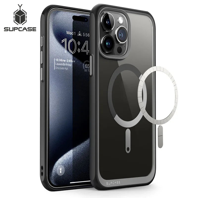 SUPCASE For iPhone 15 Pro Max Case 6.7 inch (2023) UB Mag Series Premium Hybrid Protective Clear Case Compatible with MagSafe