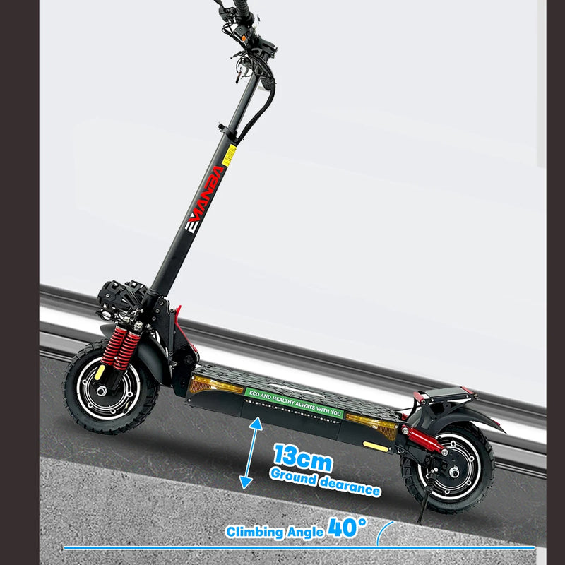 EMANBA X4 EU USA In Stock 2*800W Powerful Dual Motors Electric Kick Scooter 10Inch  Off Road Tire E Scooter 50-60km