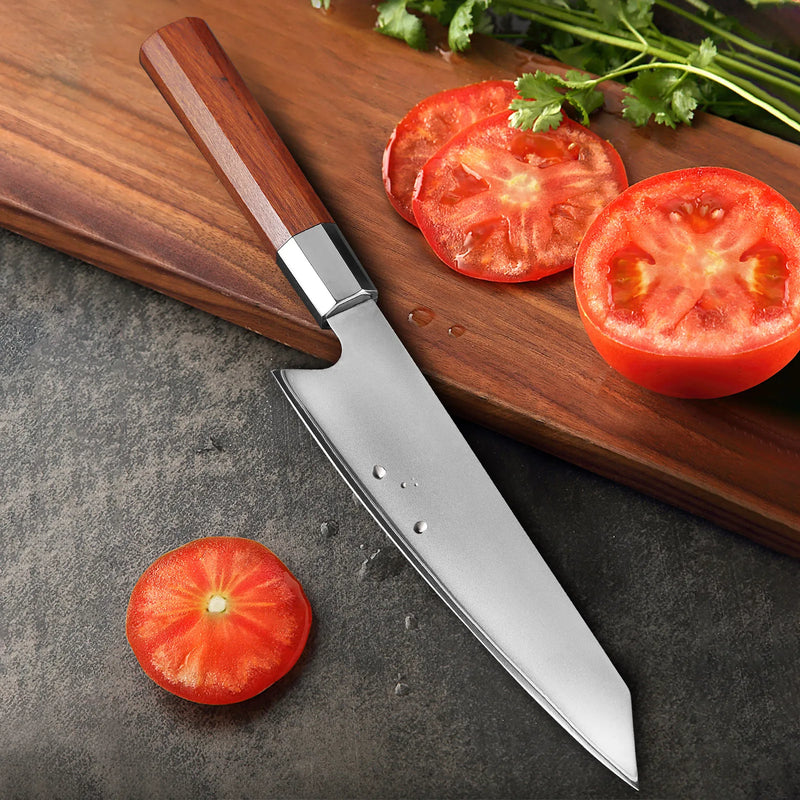 TURWHO Japan 8 Inch Chef Knife 10cr15mov Steel Core Composite Steel High Quality Kitchen Knives Blade Very Sharp Cooking Knife