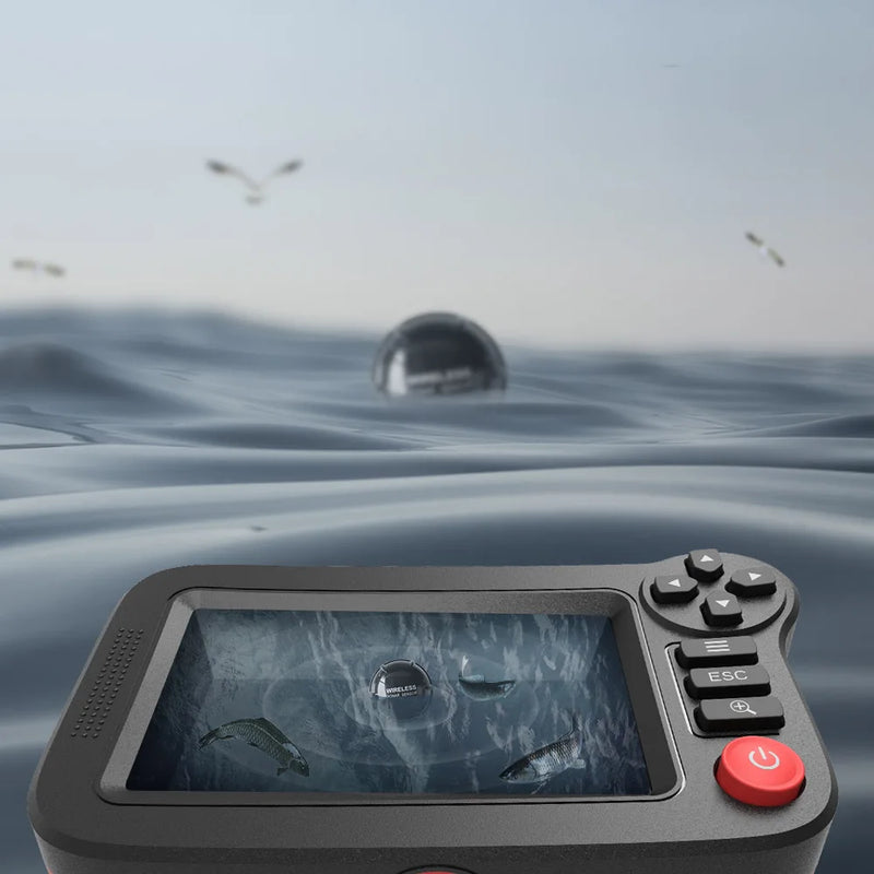 portable 3.5in color screen professional underwater deeper fish finder boat fishing sonar