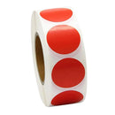 500 STÜCK 1'' Runde Etiketten Aufkleber Rolle für Geschenke Hochzeit Jubiläum, Rot, 2,5cm