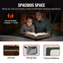 VEVOR Rooftop Tent Hardshell Folding Tent with Telescopic Ladder Mattress PVC Cover Bag Waterproof for Jeep SUV Van Pickup Truck