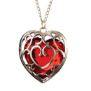 Fashion Charm Breath of the Wild Necklace Blue Red Heart Pendant Lovers Couple Jewelry For Women Men Gifts