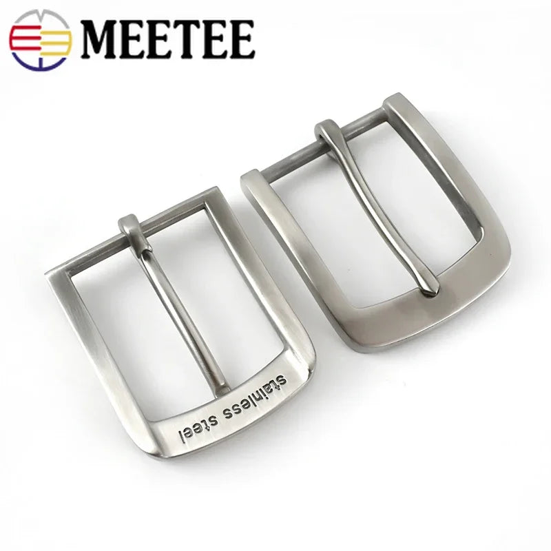 40mm Men Belt Buckles 316 Material Stainless Steel Metal Pin Buckle for Belts 38-39mm DIY Clothes Garment Decoration Accessories