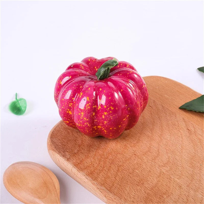 Mini Artificial Halloween Pumpkin Decor Simulation Vegetable DIY Craft Halloween Home Party Decoration Props Farmhouse Harvest