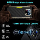 Ulefone Armor 22 Rugged Phone ,16GB (8GB+8GB) RAM ,128GB/256GB ROM , Android 13 Smartphone,NFC 64MP 4G Phone