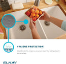 Quartz Classic Eu3322Gs0 Greystone Equal Double Bowl Undermount Sink