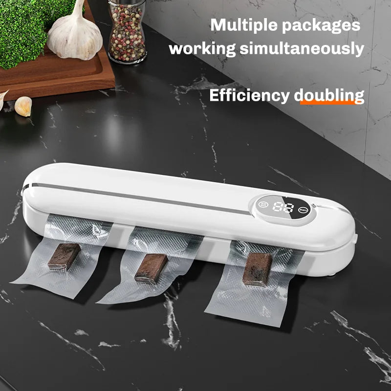 220V/110V Vacuum Sealer Packaging Machine Food Vacuum Sealer With Free 10pcs Vacuum bags Household Vacuum Food Sealing