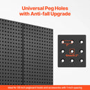 SucceBuy 24" x12" 4pcs Metal Pegboard Panels Steel Wall Tools Organizer Garage Storage Peg Panel for Workbench Office Craft Home