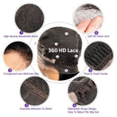 HD 180% Straight 30 32 Inch 13X6 Lace Wigs Human Hair Ready To Wear Lace Front Transparent Lace Frontal Remy Hair Wig For Woman