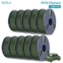SUNLU 10KG PETG/ABS Filamente 10 Rollen 3D-Filament 1KG/Rolle 1.75mm 100% Filament ordentlich aufgereiht für den 3D-Druck aus der EU USA