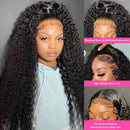 Deep Wave 13x6 13x4 HD Transparent Lace Frontal Human Hair Wigs Brazilian 100% Remy Hair 13x4 Water Curly Front Wig For Women