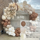 Beige Blue Balloons Garland Arch Kit Kids Boy One 1st Birthday Balloon Set Baby Shower Decoration Baptism Party Wedding