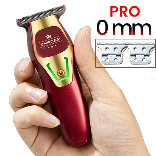 Leistungsstarker professioneller Haartrimmer für Herren 0 MM T-Klinge Elektrischer Haarschneider Wiederaufladbarer Friseur-Haarschneidemaschine Bartschneider Rasierer
