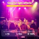 Yiflamefly 4 Pcs 18 LED Par Light 200W LED Stage Light 4 in 1 RGBW Stage Lighting Spotlight With DMX512 For Party Wedding DJ