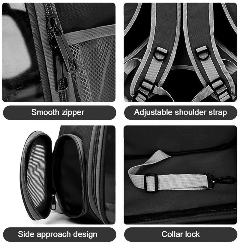 [EU STOCK] Pet Backpack portable transparent space capsules, cat Bag Cat supplies breathable Backpack 42*35*25cm Cat Backpack