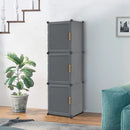 Multi-Tier Adjustable Shoe Storage Cabinet with Doors
