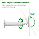 4W Solar Panel for Eufy Eufycam Cam 2/2C/2C Pro/E/2 Pro Cam Weatherproof Wall Mount Rotatable Brackets with 9.8ft Power Cable