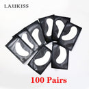 25/50/100 Paar Augenpads Wimpernunterlagen für die Wimpernverlängerung, Hydrogel-Pads, rosa, fusselfreie Sticker für falsche Wimpern