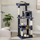 Multi-Level Cat Tree with Scratching Posts, Cozy Hammock, Plush Cat Tower for Indoor, Cat Condo Bed, Cat Accessories, Cat Toys