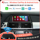 Wireless CarPlay Android Auto for BMW X5 E70 X6 E71 2011-2013 X1 E84 2009-2015 CIC System with AirPlay Car Play Functions