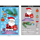 Merry Christmas Elk Snowman Santa Claus Stickers Glass Window Electrostatic Sticker Christmas Decorations For Home Xmas Ornament