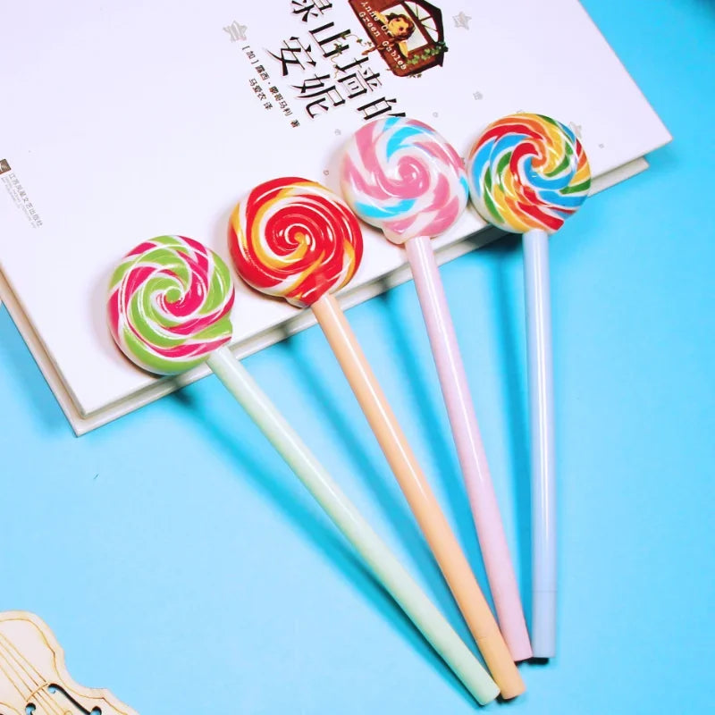 Creative Cute Sweet Lollipop Ballpoint Pen Kawaii School Supply Office Stationery Freebie Candy Styling Novelty Funny Lovely