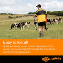 Gallagher G70000 Smart Fence 2, Portable Fence For Containing Animals, Temporary Field Fencing, Quick And Easy Install, Safe