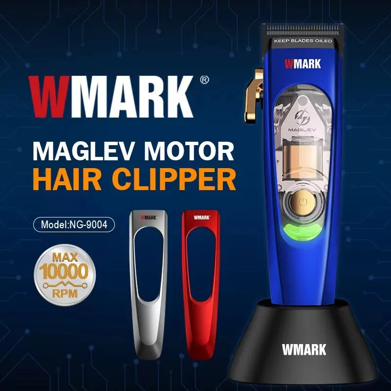 2024 The new WMARKNG-9004 Professional men's hair clipper is replaceable in three colors using a magnetic body cover at 9000 RPM