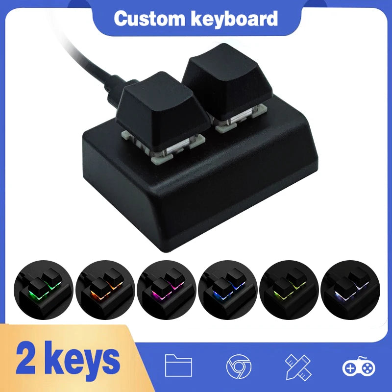 OSU 2 keys Macro Programming Keyboard RGB Mini Keyboard Gaming Drawing Red Switch Custom Keyboard Gaming Keypad