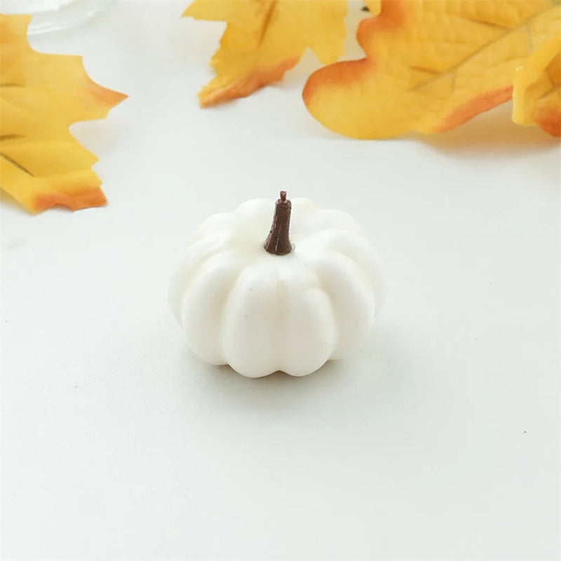 Mini Artificial Halloween Pumpkin Decor Simulation Vegetable DIY Craft Halloween Home Party Decoration Props Farmhouse Harvest