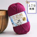 2Pcs Milk Cotton Knitting Yarn Soft Warm Yarn for Hand Knitting Worsted Crochet Threads Wool Line for Handmade