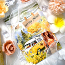 20 Sticker Books Ancient Aristocratic Architectural Patterns Retro Style Pre-cut Models Travel Character Patterns DIY Materials