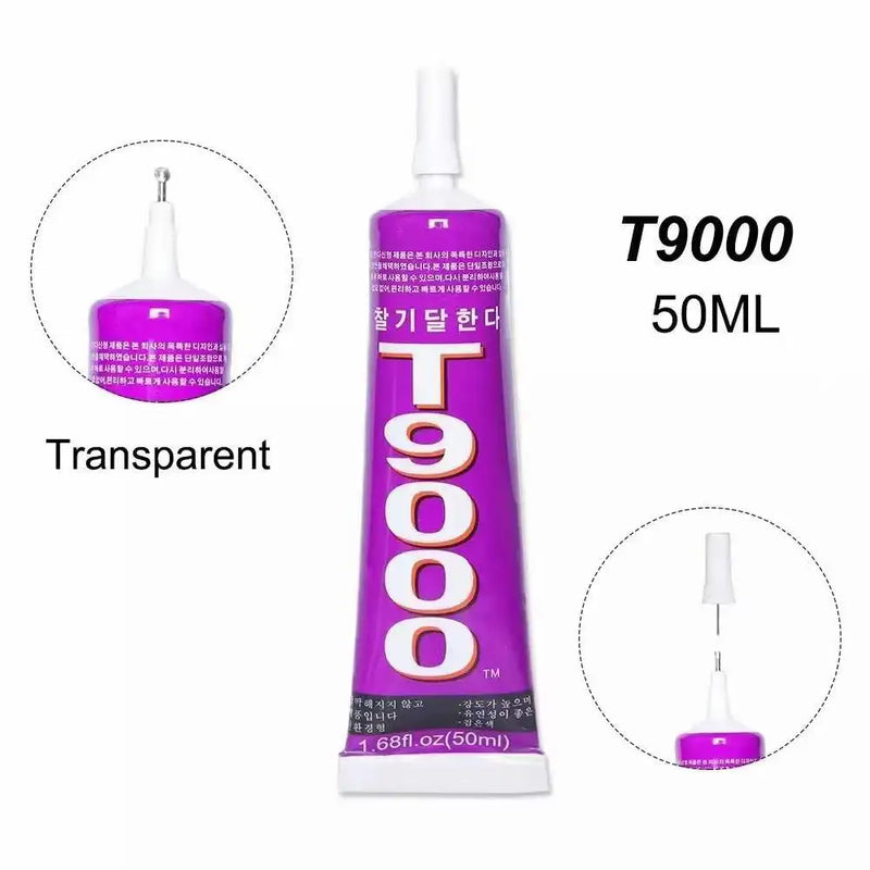 15ml 50ml 110ml Glue T9000 Zhanlida Strong Transparet Waterproof Adhesive for Mobile Phone Screen LCD Computer Camera Display