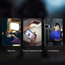 Ulanzi VL120 LED Video Light On Camera Photo Studio Lighting Vlog Conference Lamp  Youtube Live Fill Light Sucktion Light