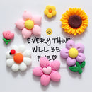Korean Cute Cartoon 3D Flower Phone Holder Griptok Support For IPhone 14ProMax Samsung Folded Finger Ring Grip ToK Stand Bracket