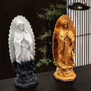 30 cm Mexiko Jungfrau Maria Statuetten Katholische Gottesmutter Guadalupe Skulptur Harz Religiöse Statue Heimzimmer Dekoration