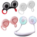 Portable Summer Sports Fans Low Noise USB Neck Cooling Fan Rechargeable Comfortable To Wear for Home School Office