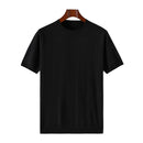 Spring And Summer Worsted Wool Knitted Short-Sleeved Men's T-Shirt Round Neck Thin Fashion Half-Sleeve Sweater